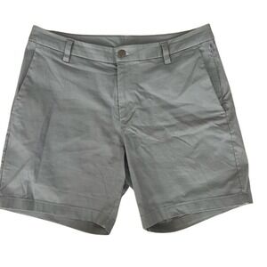 Lululemon Commission Classic-Fit Chino Shorts. Blue/Grey. 
Mens 34.